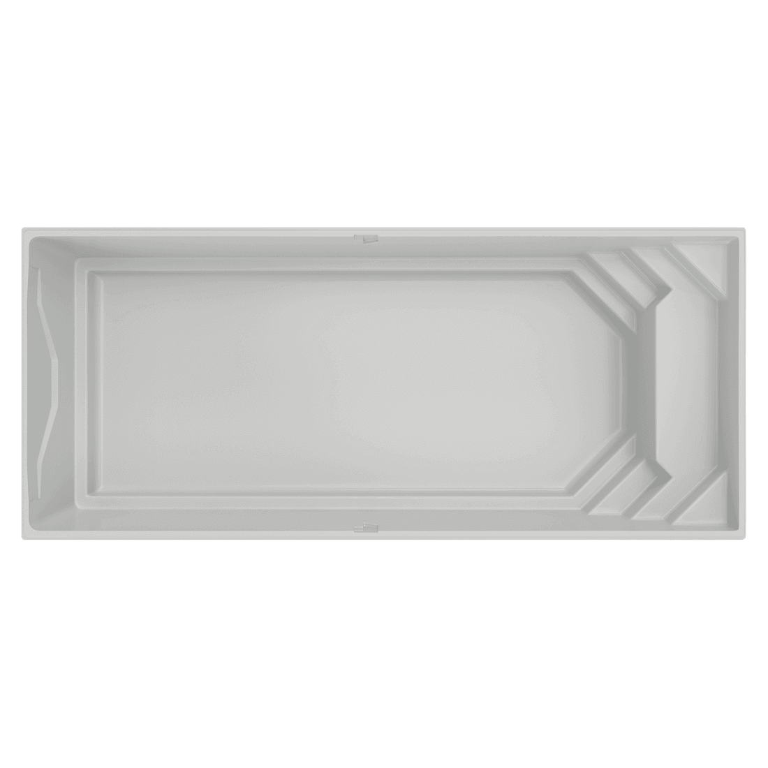 Vue de dessus de la coque de piscine Maeva 10