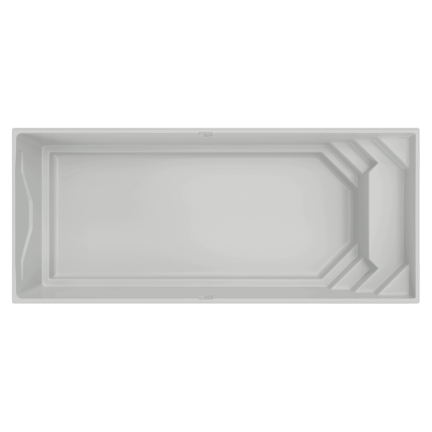 Vue de dessus de la coque de piscine Maeva 10