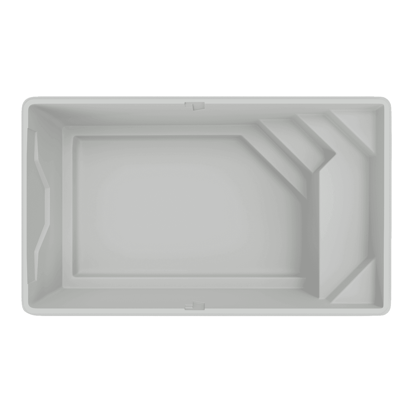 Vue de dessus de la coque de piscine Maeva 6