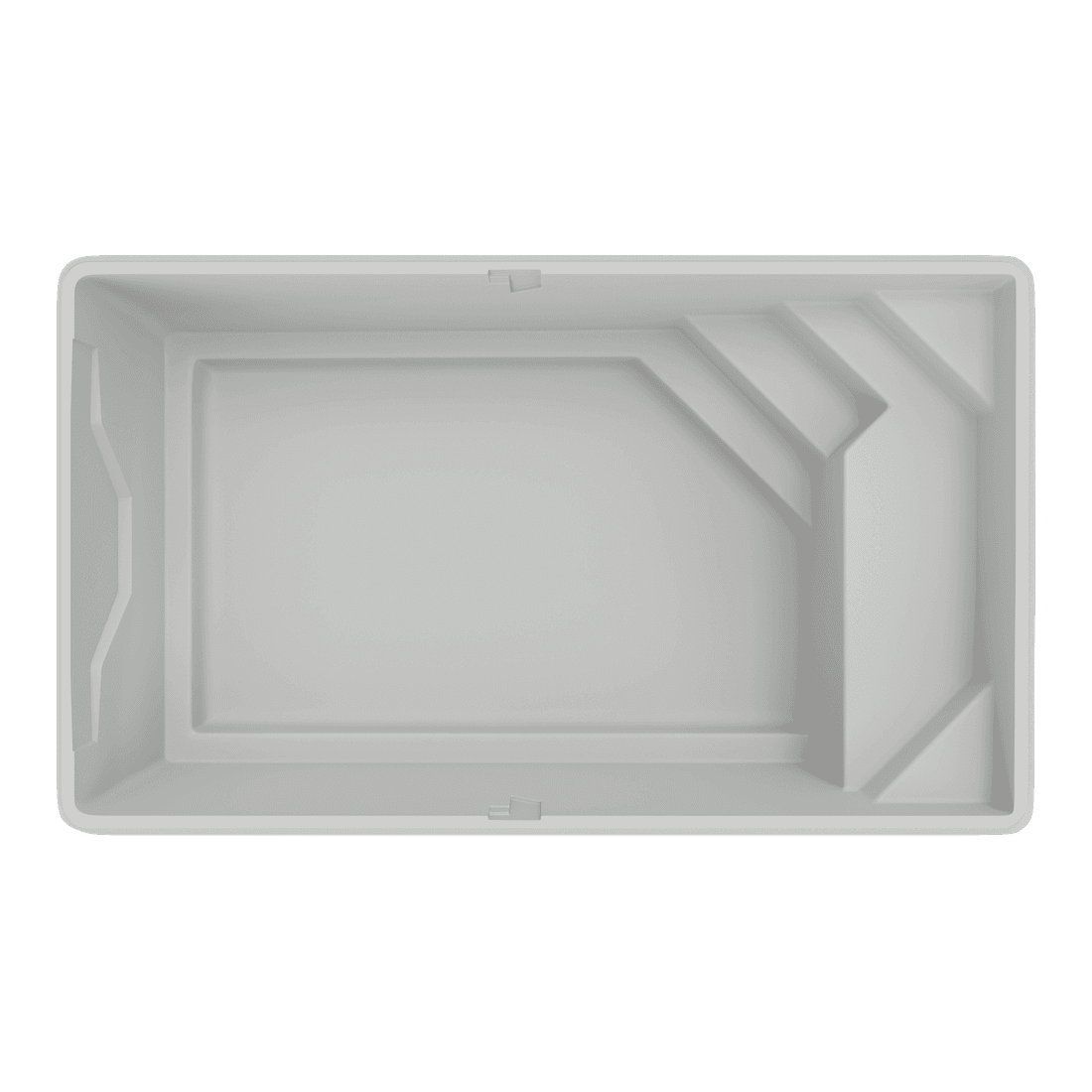 Vue de dessus de la coque de piscine Maeva 6