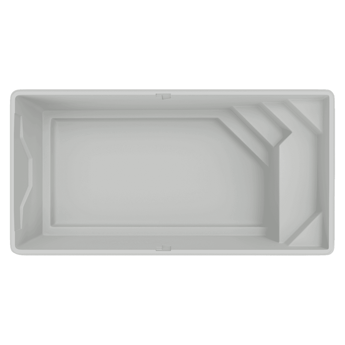 Vue de dessus de la coque de piscine Maeva 7
