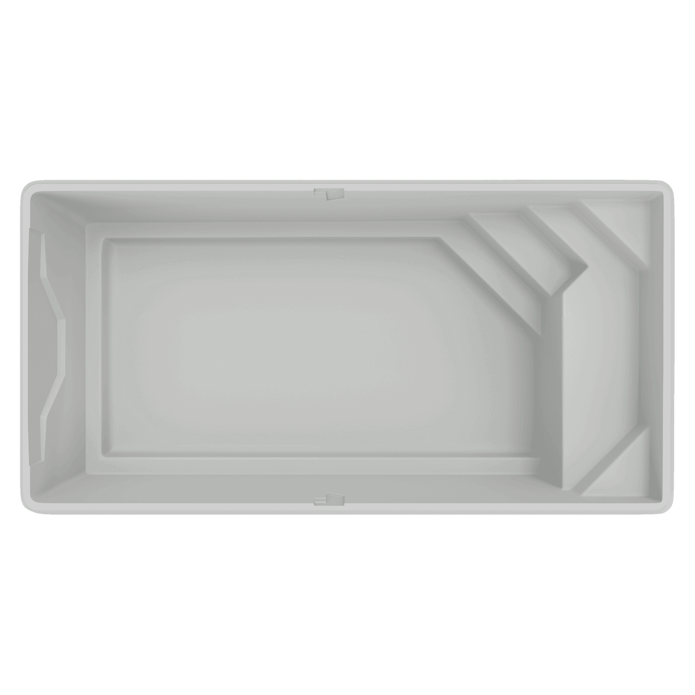 Vue de dessus de la coque de piscine Maeva 7