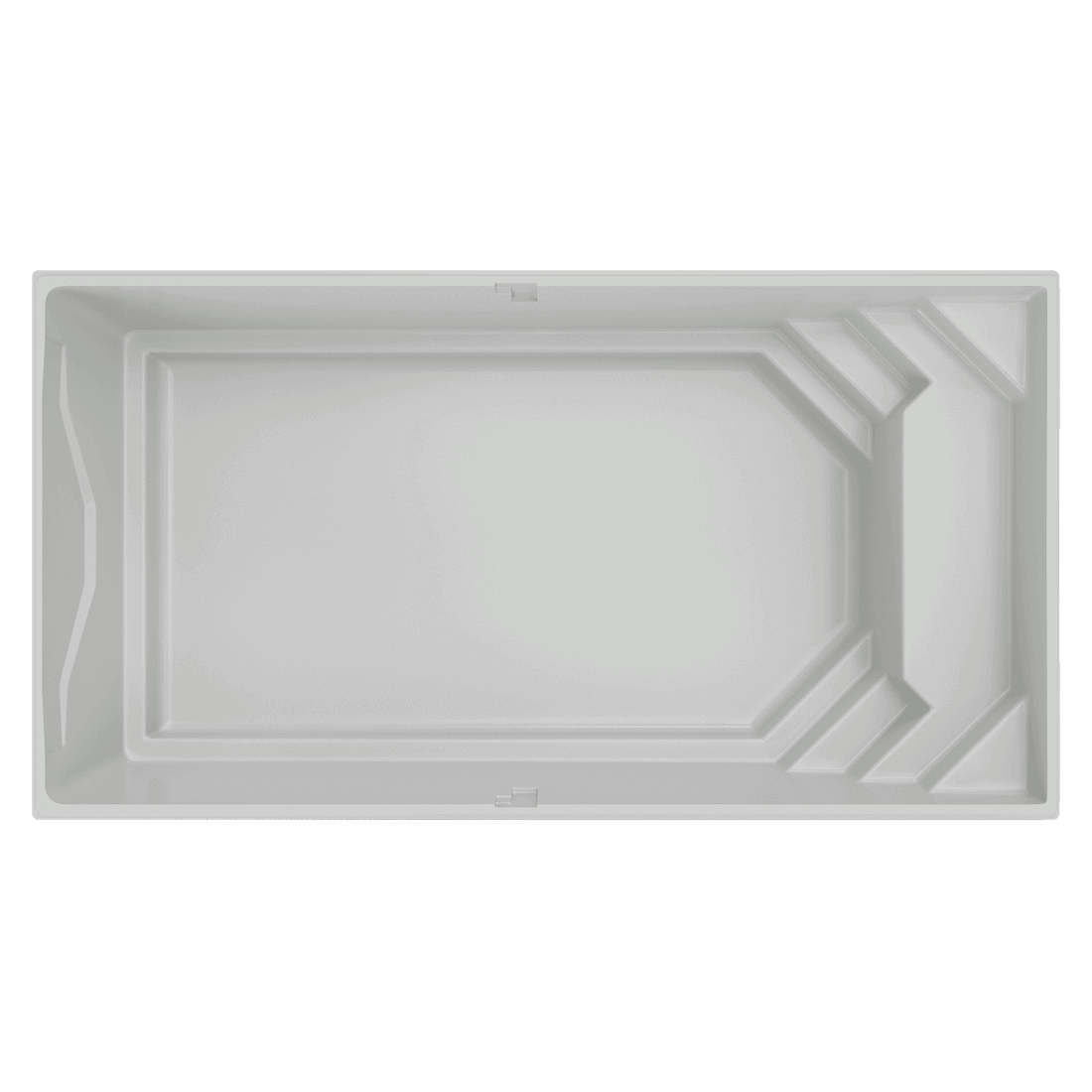 Vue de dessus de la coque de piscine Maeva 8
