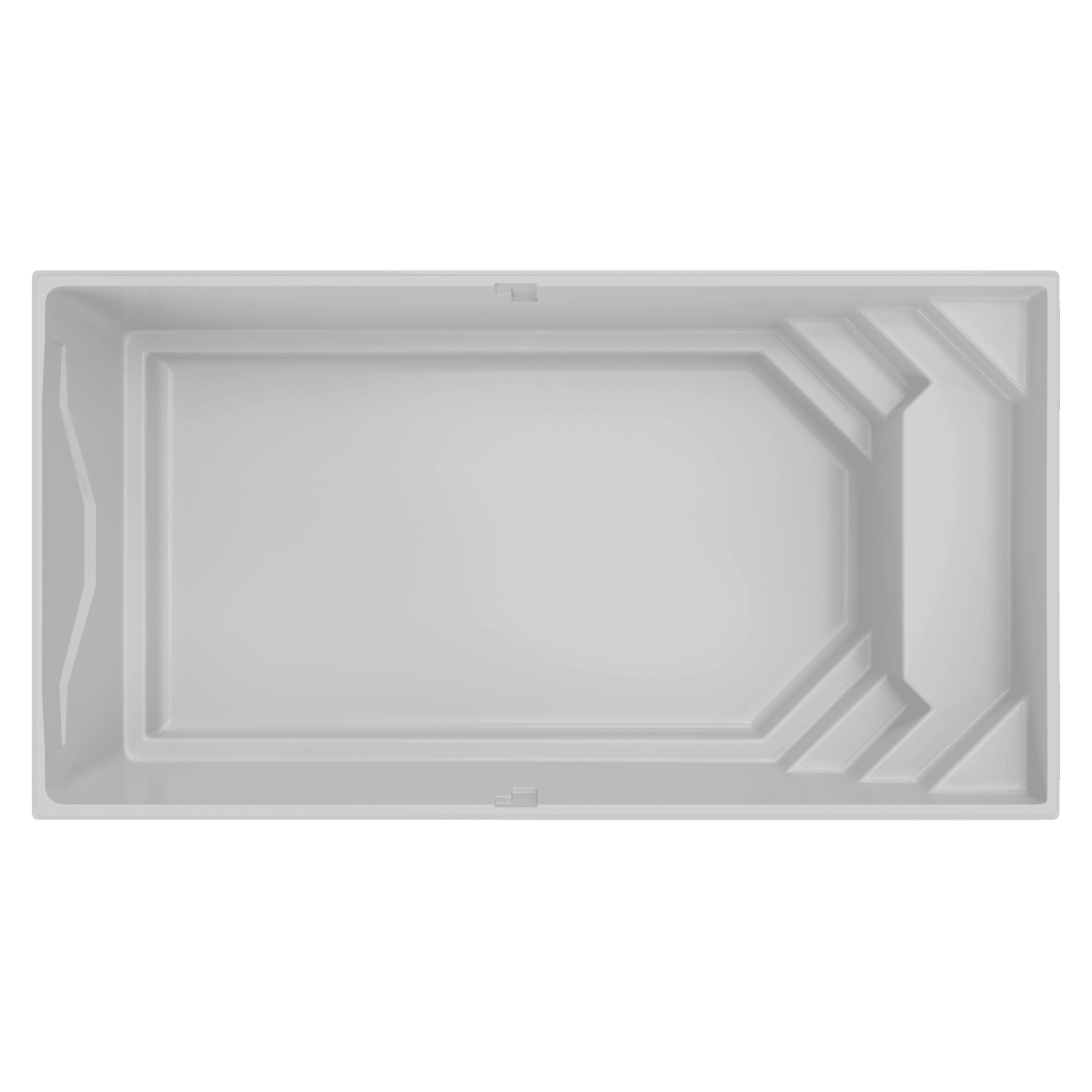 Vue de dessus de la coque de piscine Maeva 8
