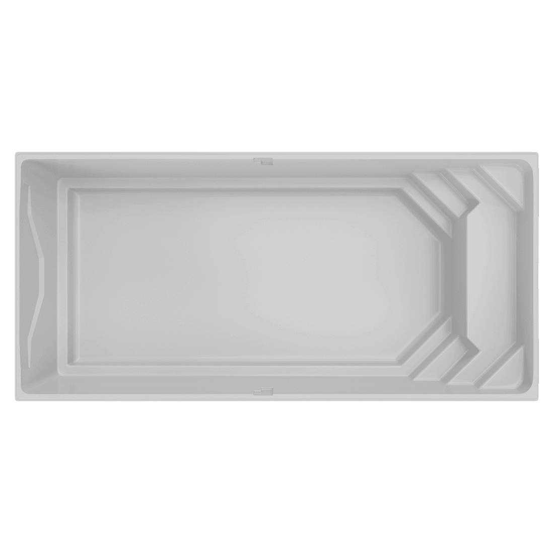 Vue de dessus de la coque de piscine Maeva 9