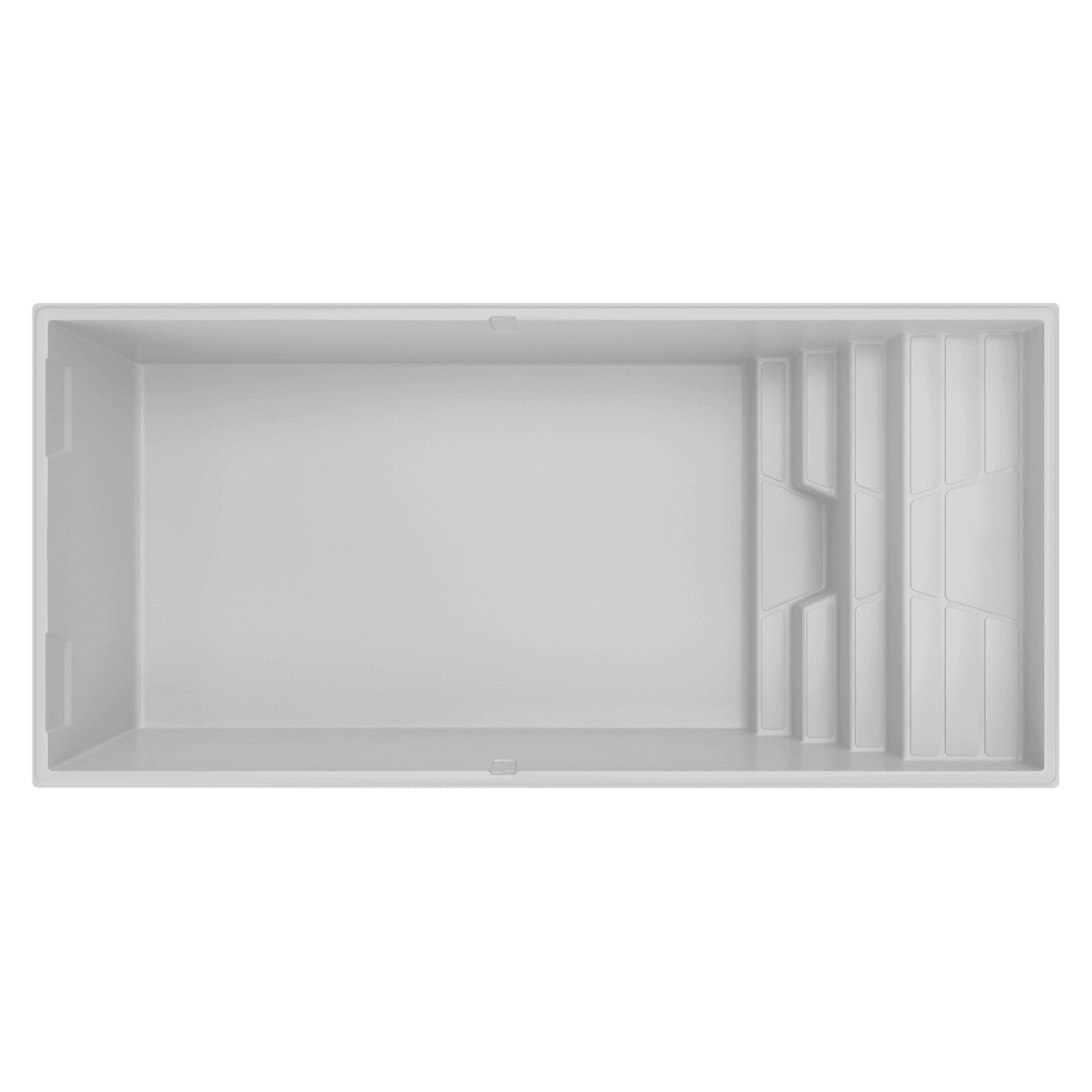 Vue de dessus de la coque de piscine Tavana 8