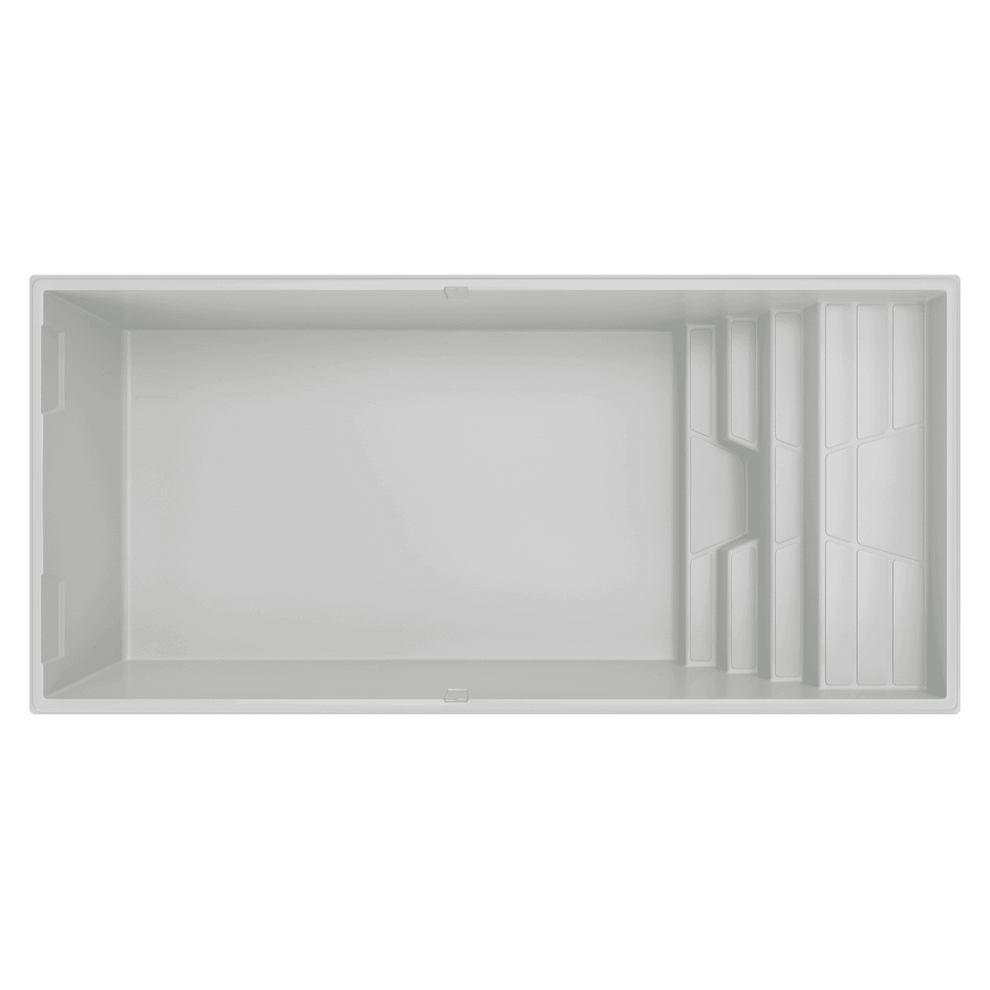 Vue de dessus de la coque de piscine Tavana 7