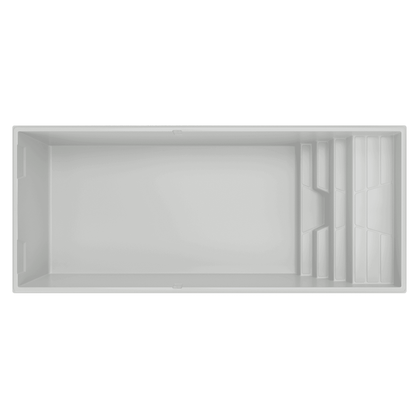 Vue de dessus de la coque de piscine Tavana 9