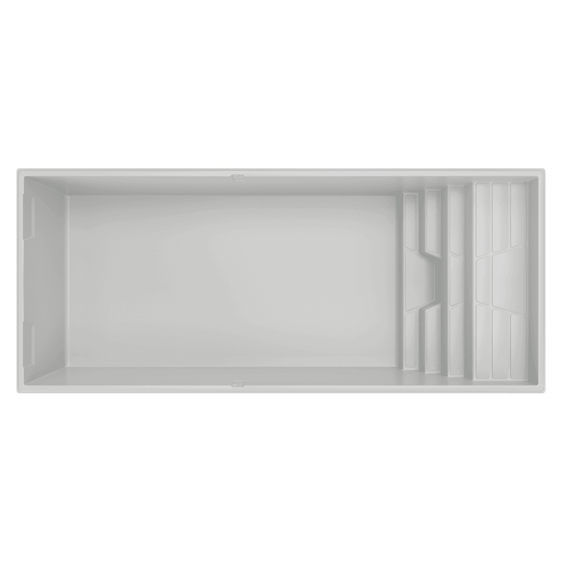 Vue de dessus de la coque de piscine Tavana 9